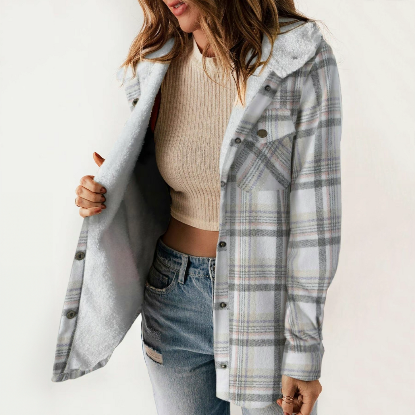 Plush Lined Flannel Jacket