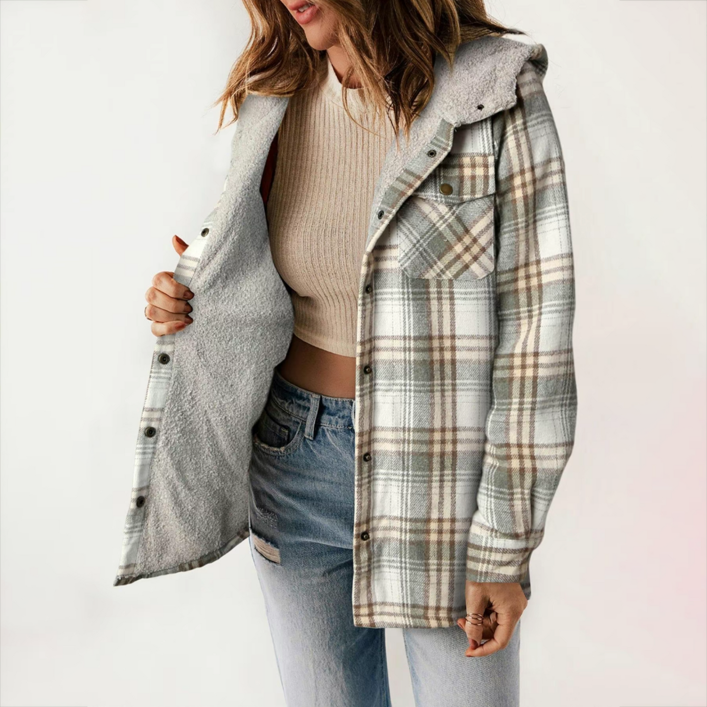 Plush Lined Flannel Jacket