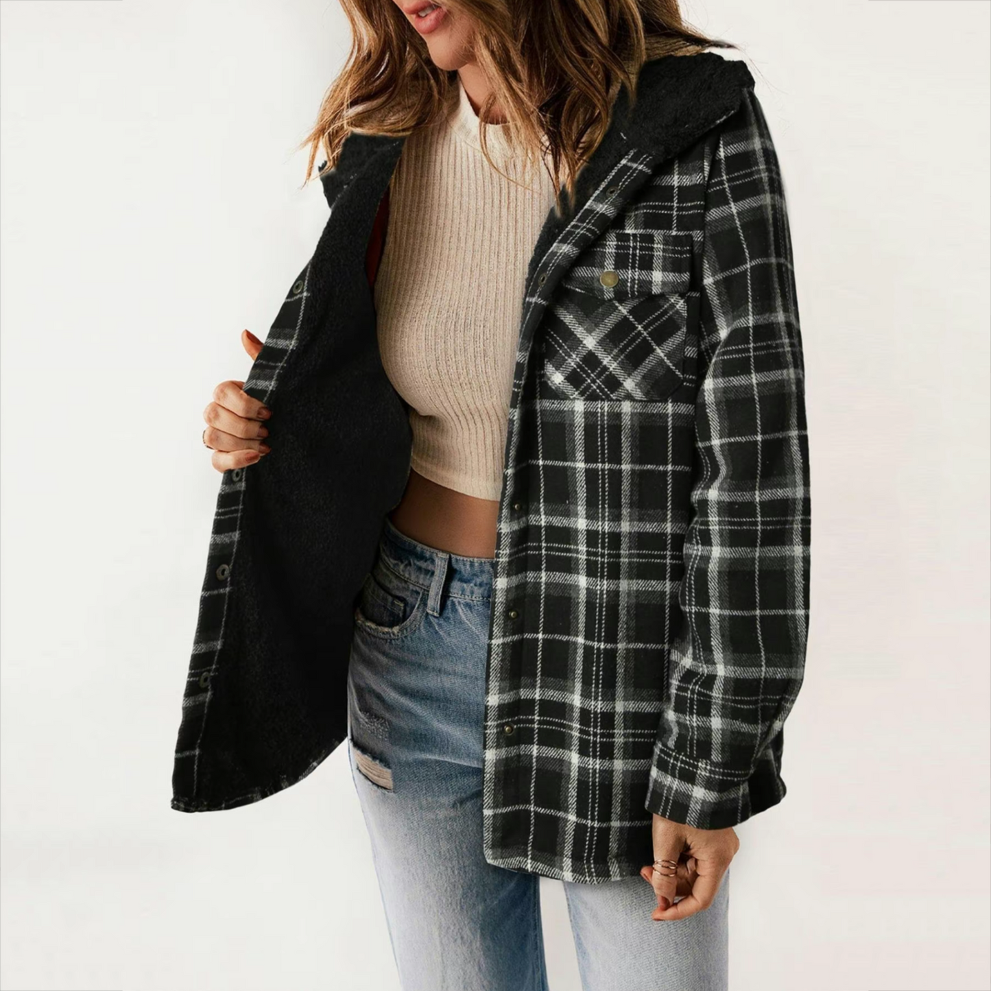 Plush Lined Flannel Jacket