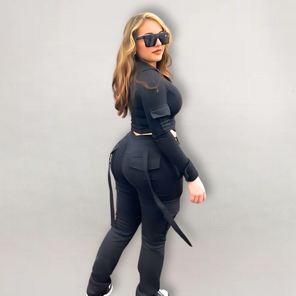 Butt Lifting Cargo Joggers