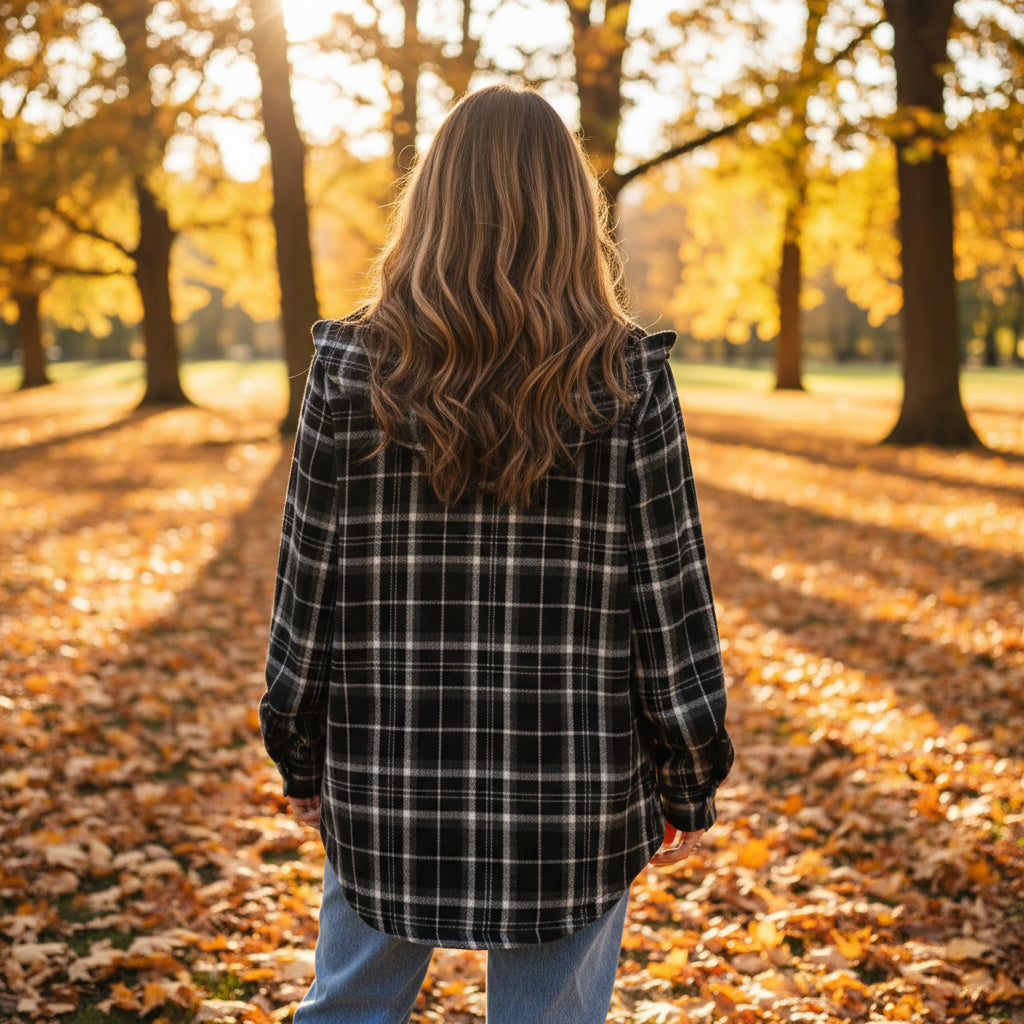 Women's Hooded Fleece Coat