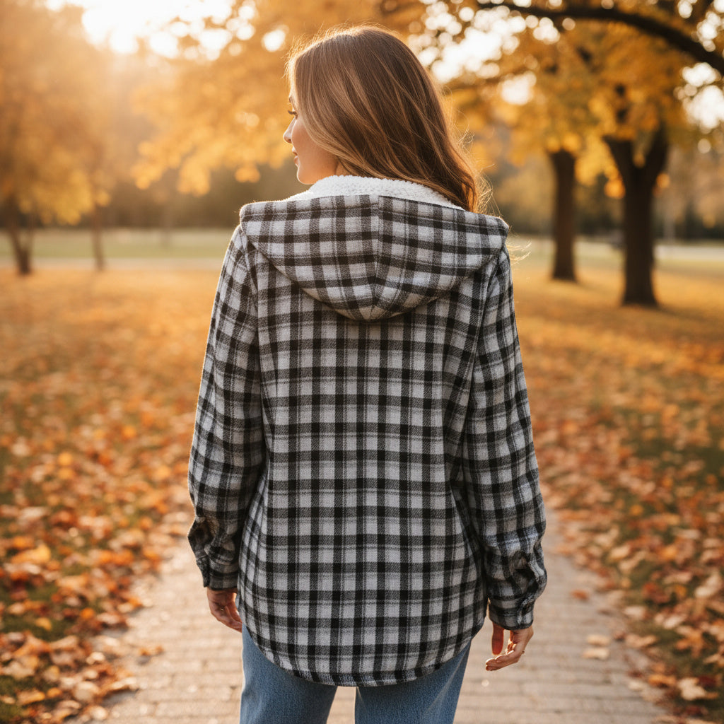 Women's Hooded Fleece Coat