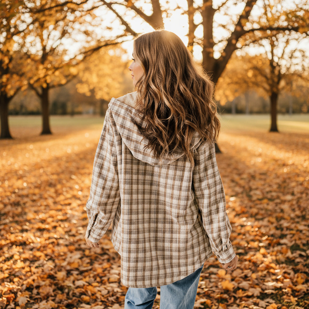 Women's Hooded Fleece Coat