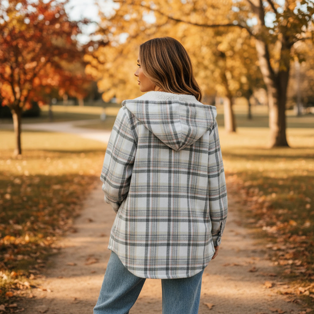 Women's Hooded Fleece Coat