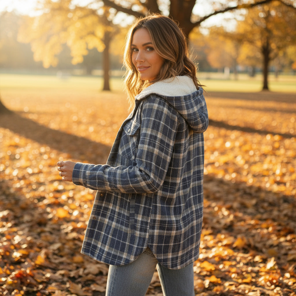 Women's Hooded Fleece Coat