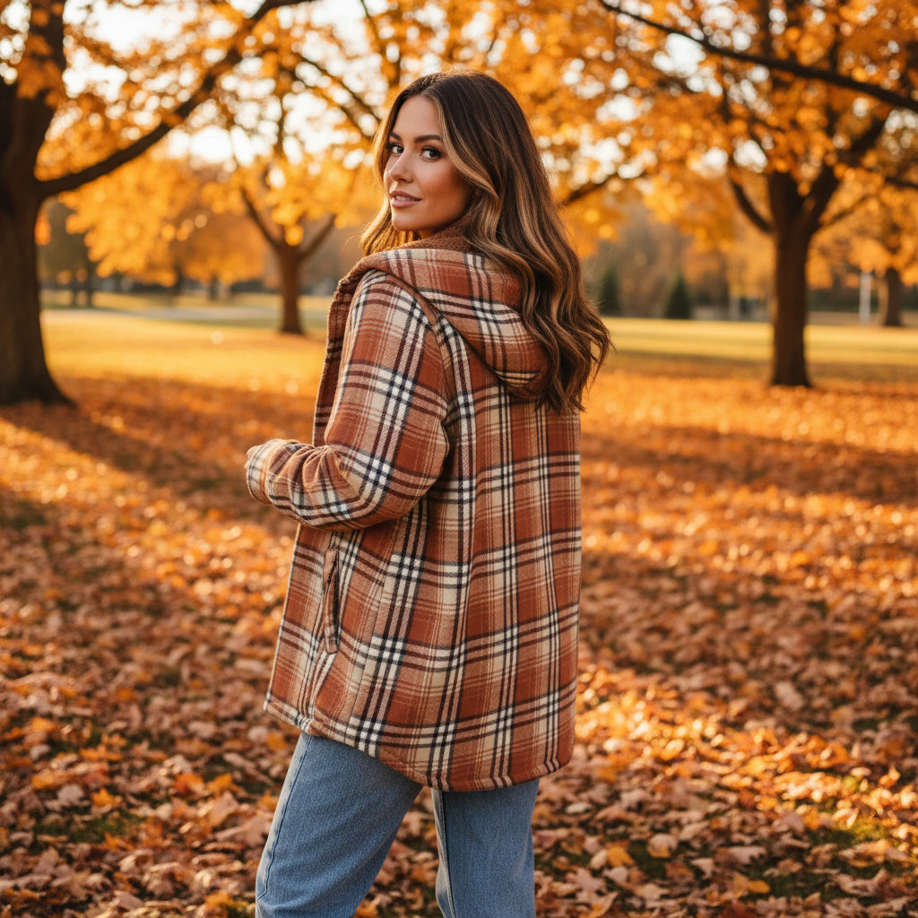 Women's Hooded Fleece Coat