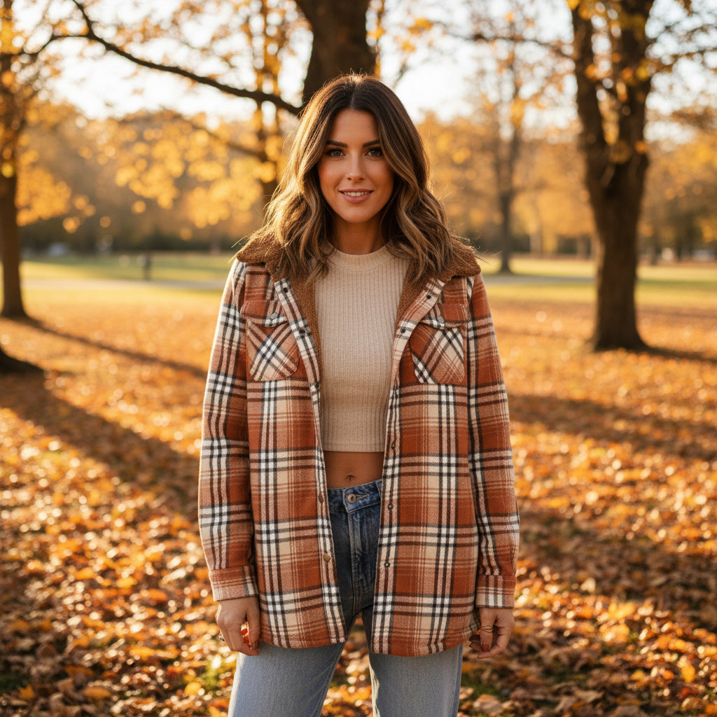 Women's Hooded Fleece Coat