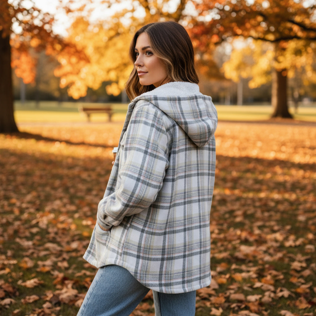 Women's Hooded Fleece Coat